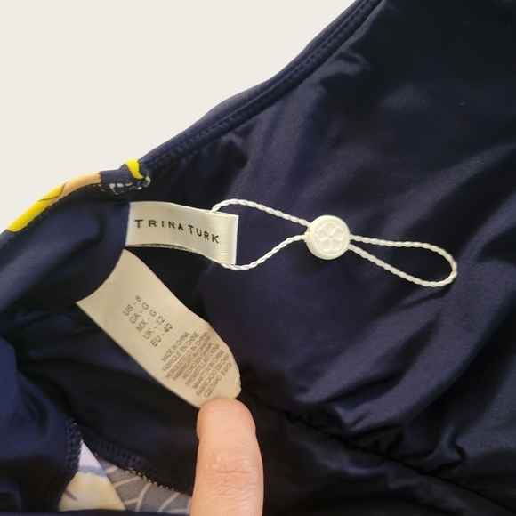 Trina Turk Bal Harbour Floral Bikini Tankini Top US 8 - Picture 8 of 10